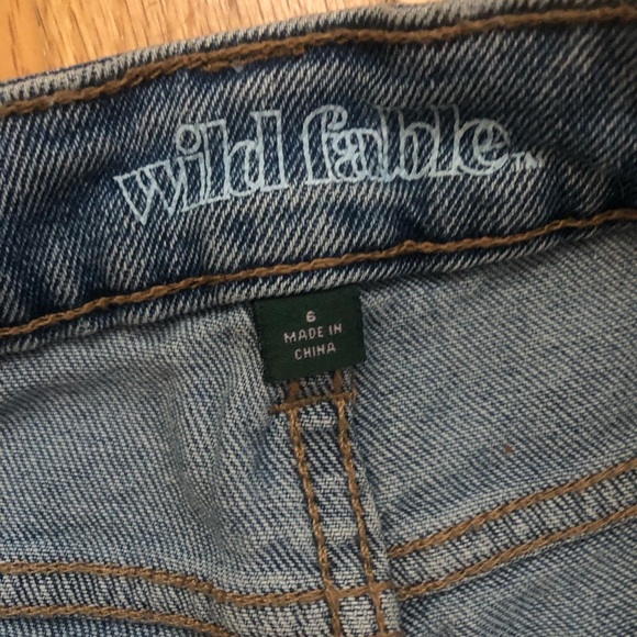Wild Fable High Rise Kick Flair w/ Stripe Jeans 6 - Picture 5 of 7